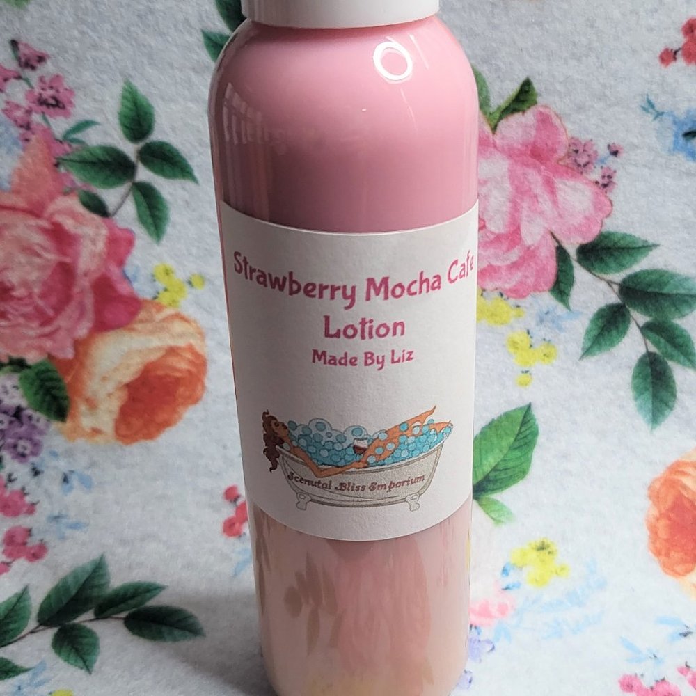Strawberry Mocha Cafe Aloe Vera Lotion